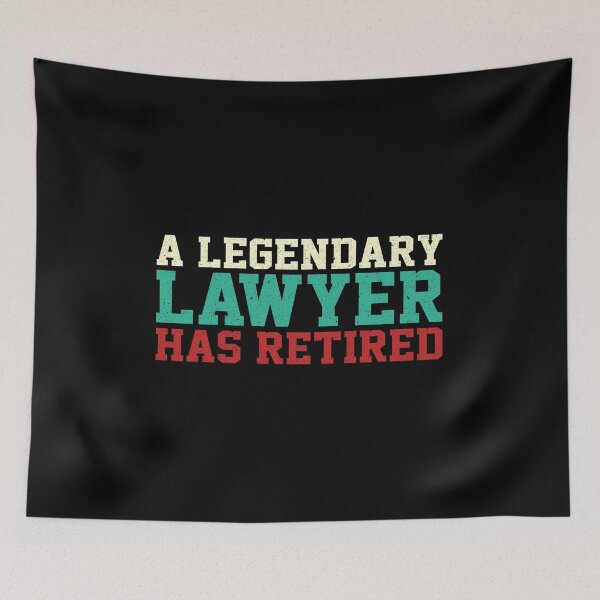 Item preview, A Legendary Lawyer Has Retired: Funny Retirement Gift - Lawyer Retirement designed and sold by Adexyl.