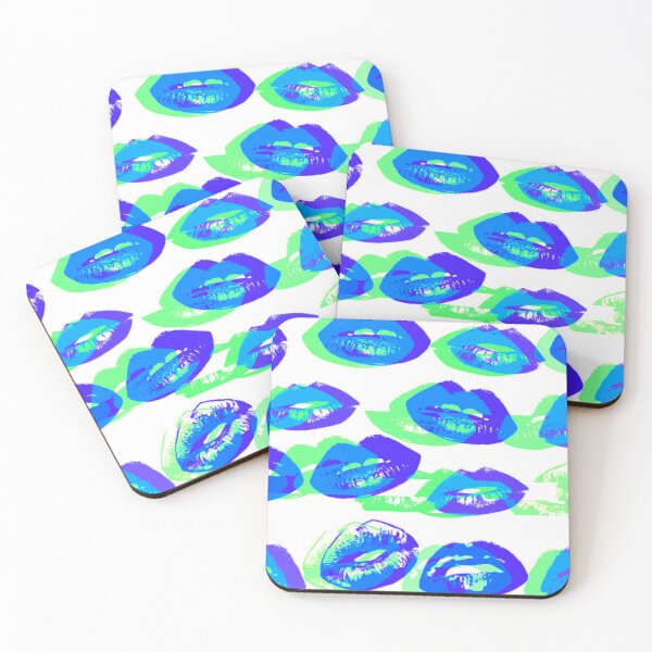 Item preview, Pop Art Inspired Technicolor Lips designed and sold by TotallyRetroArt.