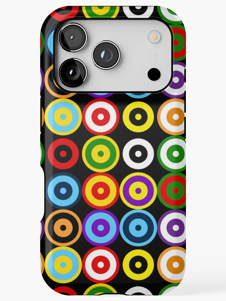 Thumbnail 1 of 4, iPhone Case, Multi-pattern Retro Mod Roundel designed and sold by ModSupporters.
