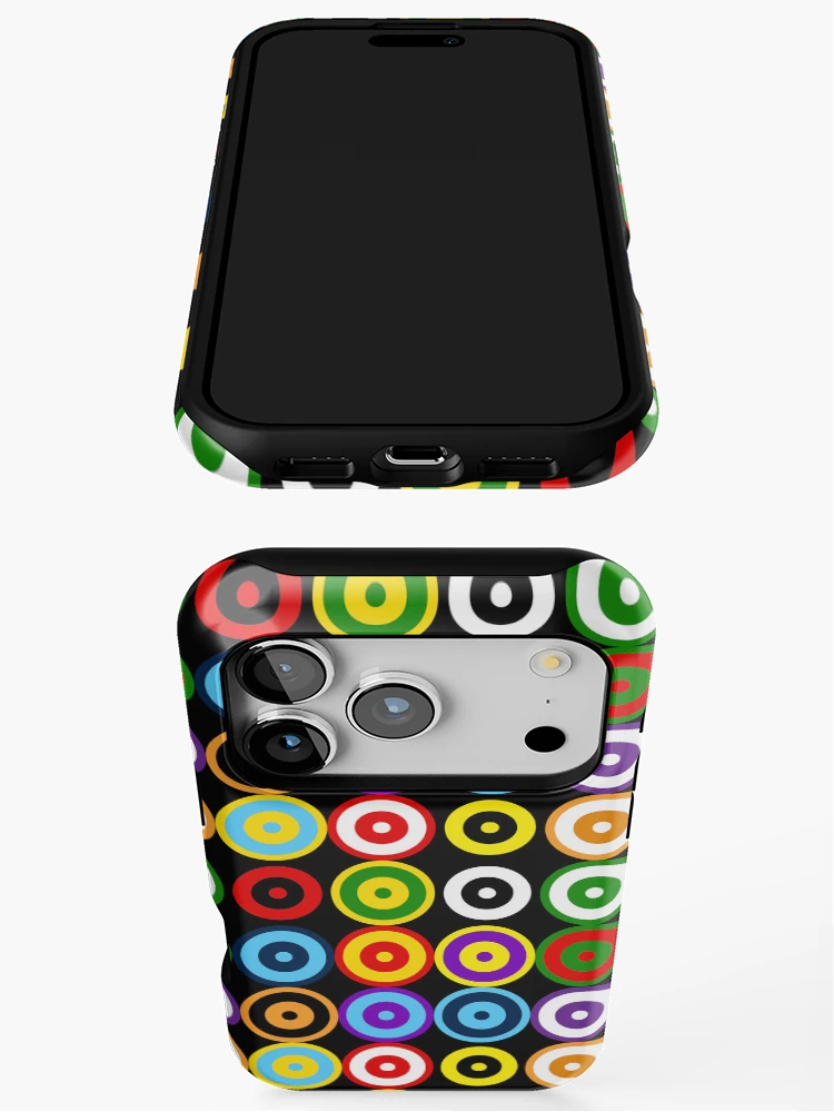 Thumbnail 3 of 4, iPhone Case, Multi-pattern Retro Mod Roundel designed and sold by ModSupporters.