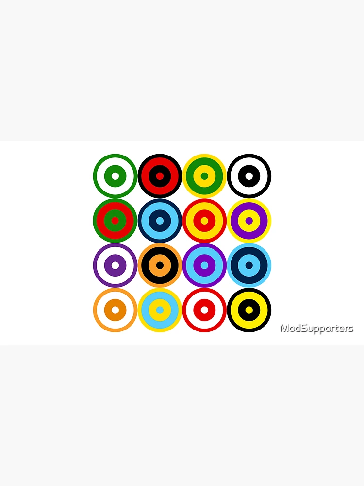 Thumbnail 3 of 3, Cap, Multi-pattern Retro Mod Roundel designed and sold by ModSupporters.