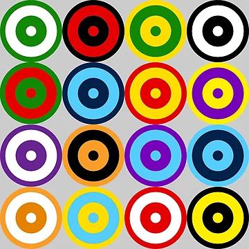 Artwork thumbnail, Multi-pattern Retro Mod Roundel by ModSupporters