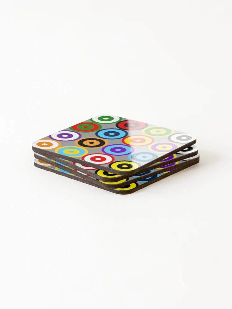 Thumbnail 4 of 5, Coasters (Set of 4), Multi-pattern Retro Mod Roundel designed and sold by ModSupporters.