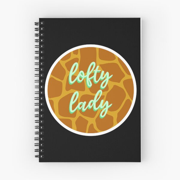 Item preview, Lotfy Lady Funny Giraffe Print Quote - Green Orange Brown designed and sold by inkyclovers.