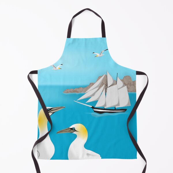 Item preview, Gannets and old sailing ship, Perros-Guirec, Pink Granite Coast, Brittany designed and sold by NolDesigns.