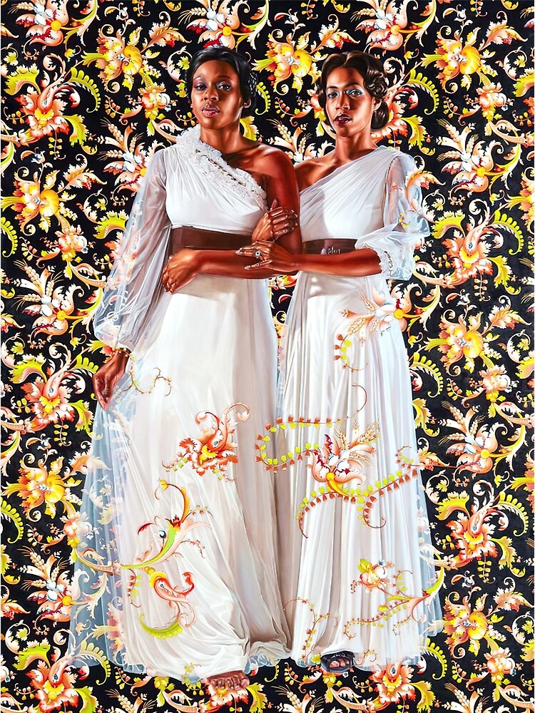 Discover Kehinde Wiley ポートレート Two Sisters プレミアム マット縦型ポスター