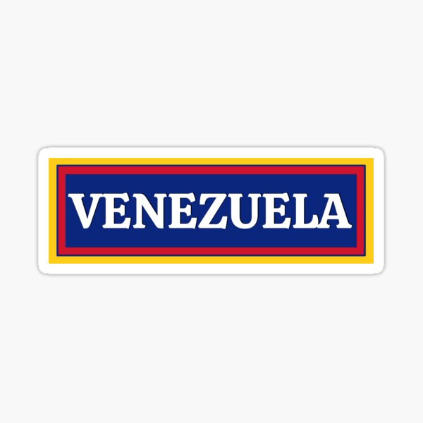 Venezuela Colours Plate Sticker For Sale By Fedsherdesign Redbubble 5450