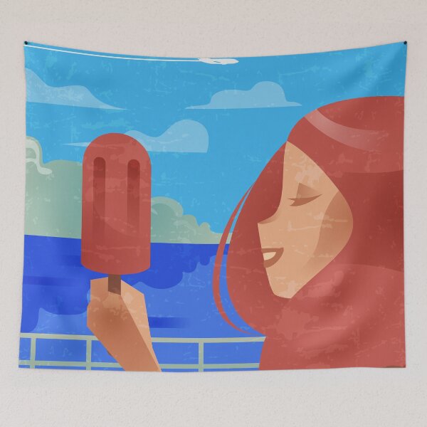 Item preview, Cannes, Cote d'Azur, France - Boho Retro travel poster designed and sold by GreekTavern1979.