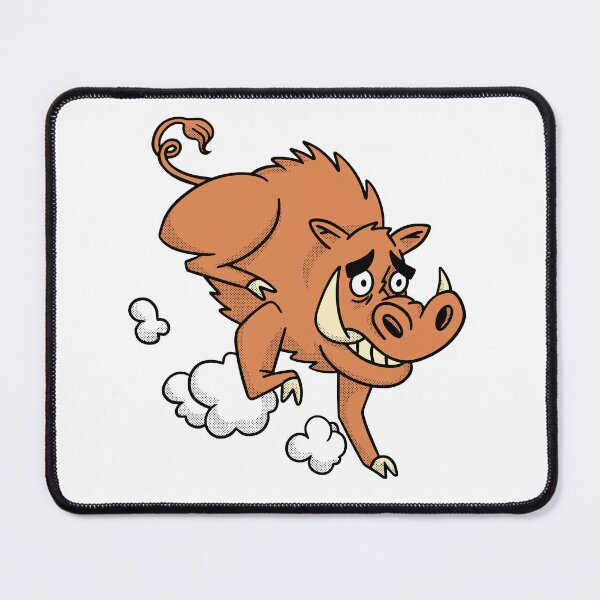 Item preview, Wild boar animal cartoon running  designed and sold by Cyrenaica 1949.