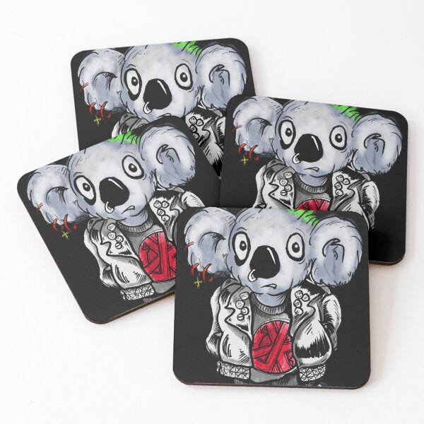 Item preview, Punk rock koala in a battle jacket designed and sold by SilentlyRob668.