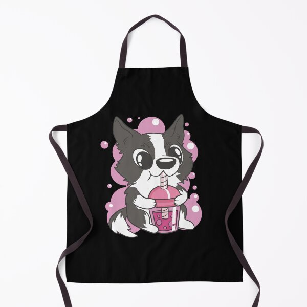 Item preview, BORDER COLLIE DRINKING BOBA TEA TAPIOCA BALLS BUBBLE TEA designed and sold by sobriowslen.