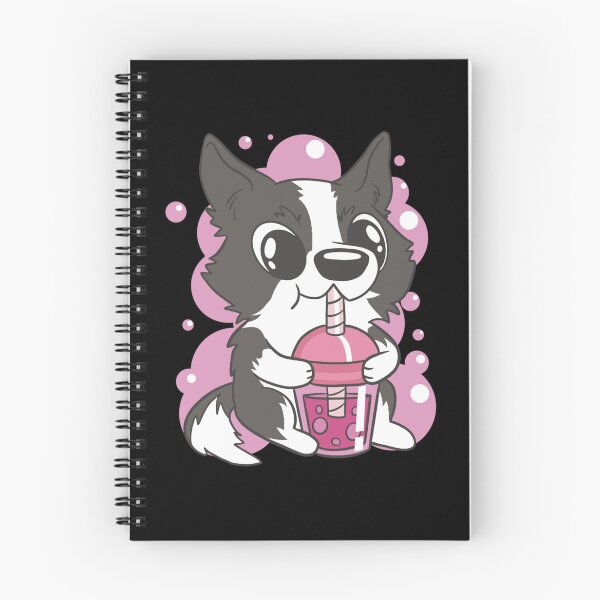 Item preview, BORDER COLLIE DRINKING BOBA TEA TAPIOCA BALLS BUBBLE TEA designed and sold by sobriowslen.