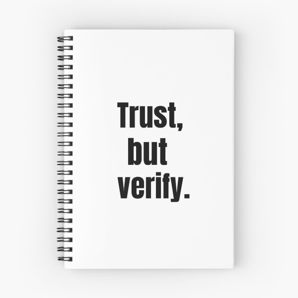 Item preview, Trust, but verify. (black words) designed and sold by Filip Hromis.