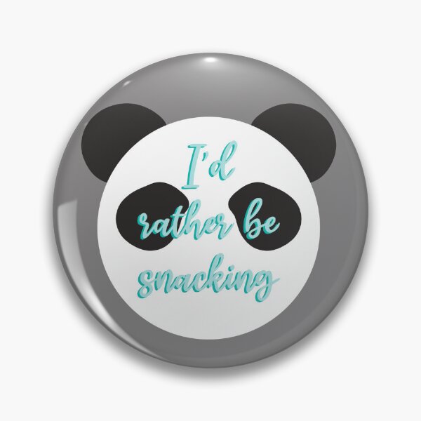 Item preview, I'd rather be snacking Panda Bear  designed and sold by inkyclovers.