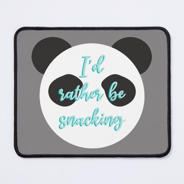 Item preview, I'd rather be snacking Panda Bear  designed and sold by inkyclovers.