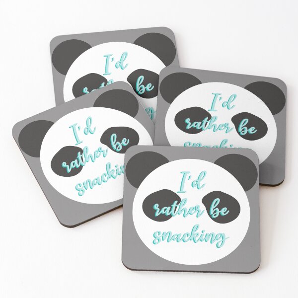 Item preview, I'd rather be snacking Panda Bear  designed and sold by inkyclovers.