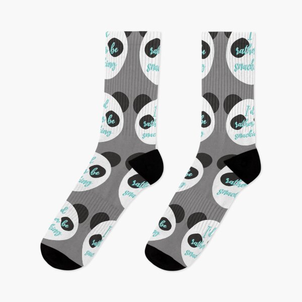Item preview, I'd rather be snacking Panda Bear  designed and sold by inkyclovers.