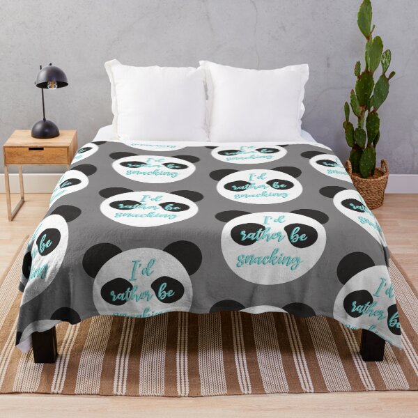Item preview, I'd rather be snacking Panda Bear  designed and sold by inkyclovers.