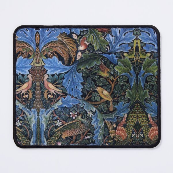 Item preview, WOOD ANIMALS, BIRDS ,PEACOCKS IN BLUE GREEN LEAVES,FLORAL SWIRLS designed and sold by BulganLumini.
