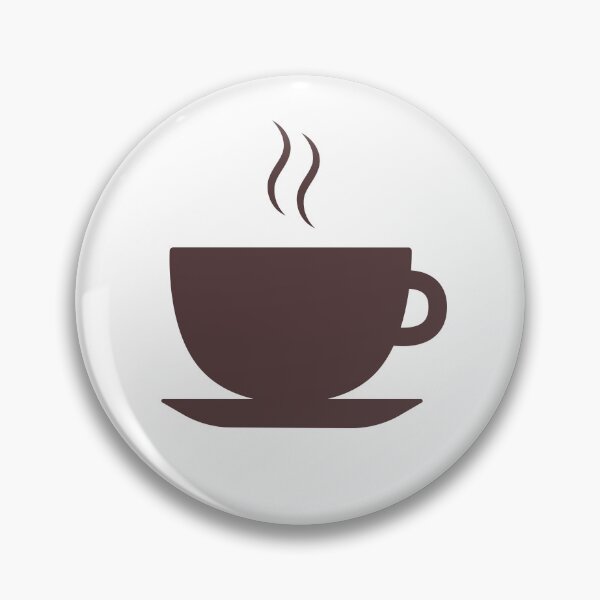 Item preview, Teacup  Silhouette Icon with Hot tea and coffee designed and sold by ElenaJoyDesign.