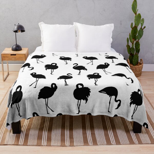 Item preview, Black Flamingo Pattern Silhouette designed and sold by Tropical Arts.