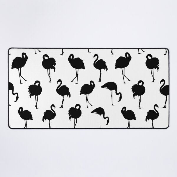 Artikelvorschau, Schwarze Flamingo-Muster-Silhouette entworfen und verkauft von Tropical Arts.