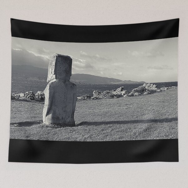 Item preview, Easter Island Rapa Nui Moai Statue Replica, Wellington NZ, Monochromatic designed and sold by CreateShape.