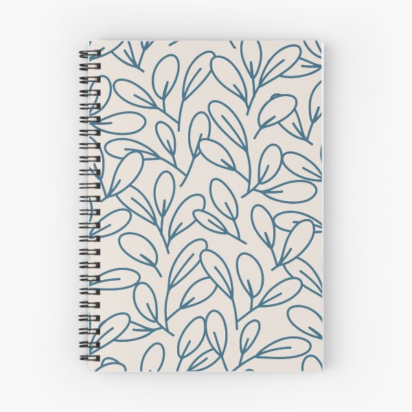 Item preview, Botanical Line Art Pattern in Beige and Blue designed and sold by claudiaorengo.