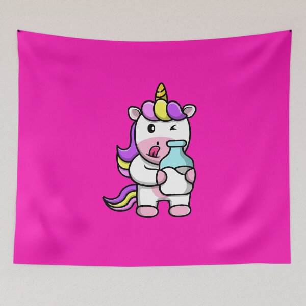 Item preview, Unicorn Drinking Milk  designed and sold by OMGCutie.
