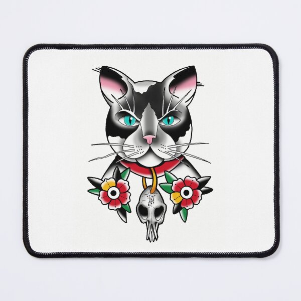 Item preview, fkjtattoo flash cat 2 designed and sold by franckfkj.