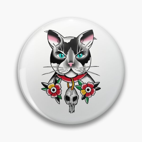 Item preview, fkjtattoo flash cat 2 designed and sold by franckfkj.