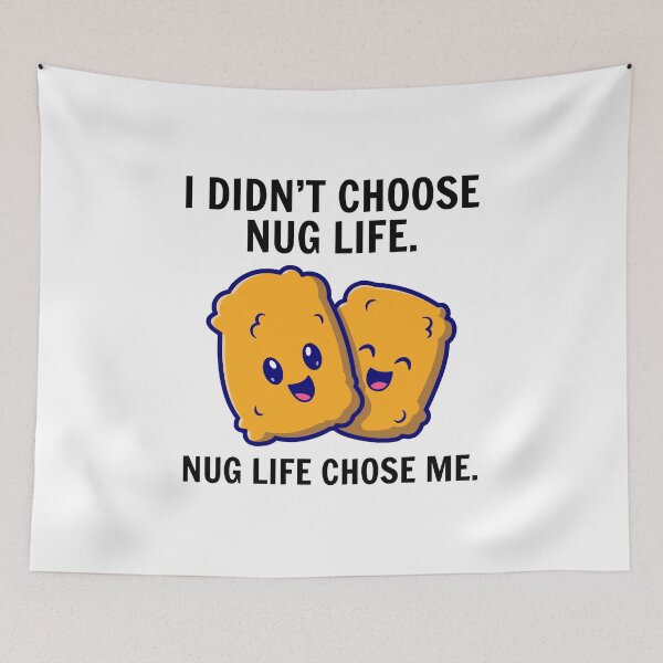 Item preview, Chicken Nuggets Fast Food Funny Saying designed and sold by TastefulTees.