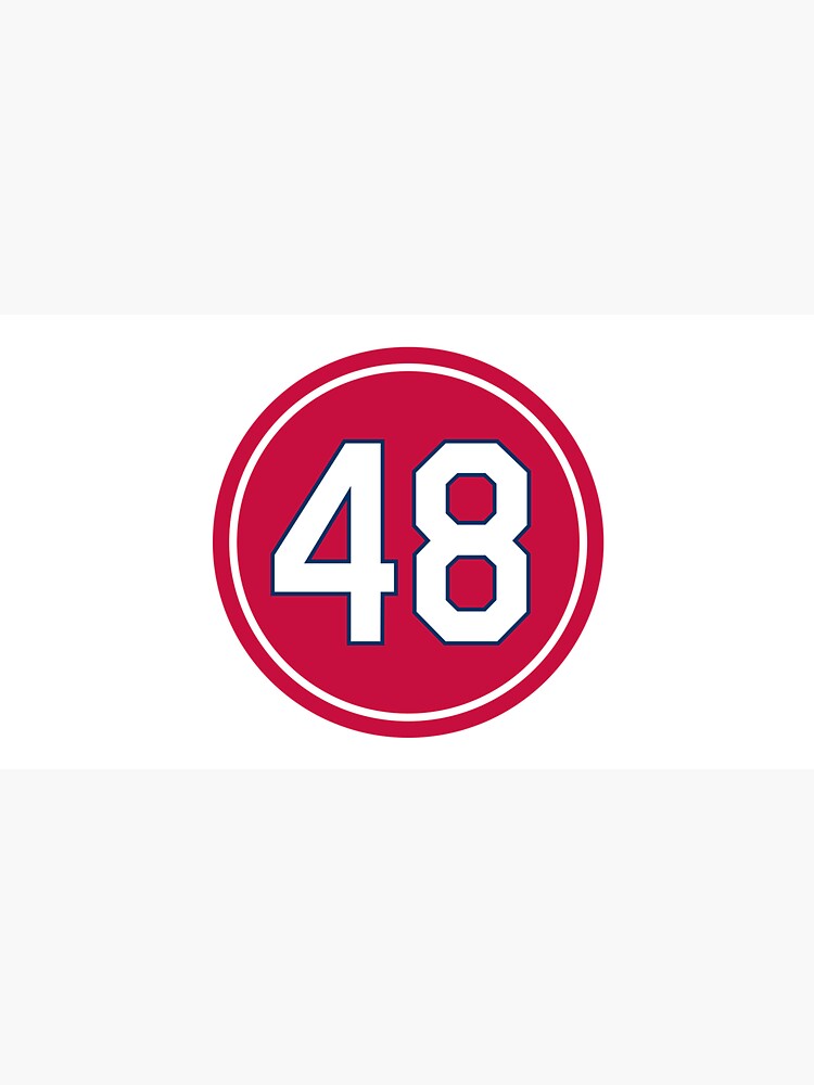 Harrison Bader 48 Jersey Number Sticker Cap for Sale by ayeshab6wc