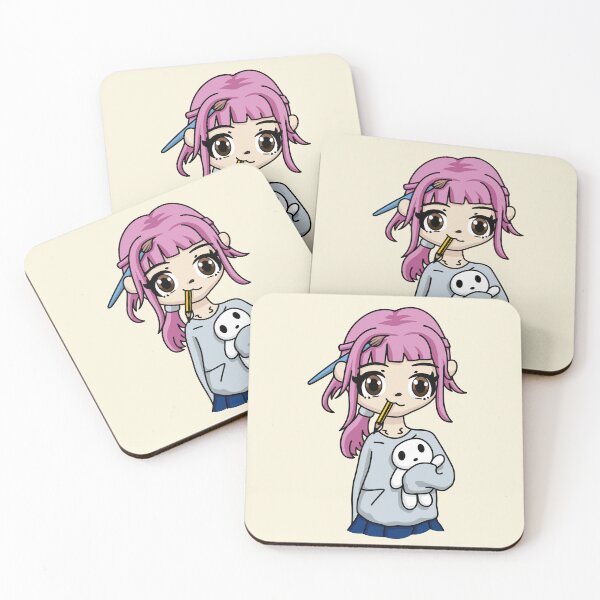 Item preview, Cute Anime Artist Girl Pink Hair designed and sold by STUDIO-72.