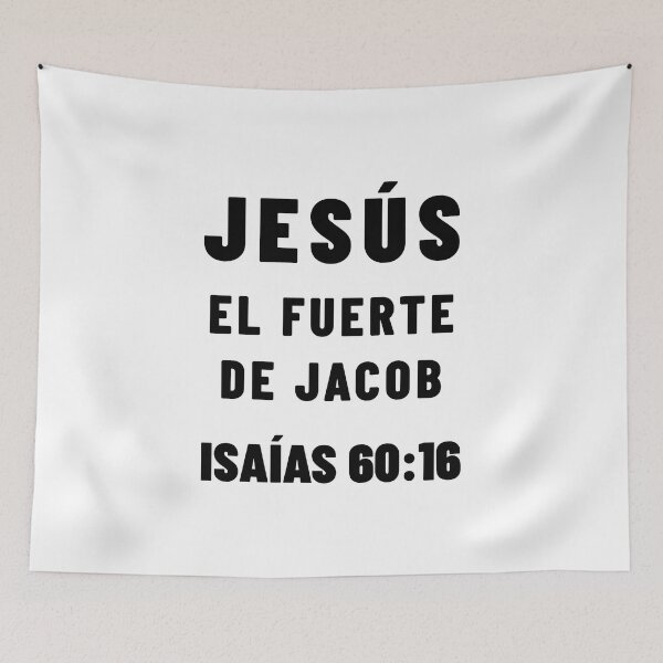 Item preview, Isaiah 60:16 Jesus Mighty One of Jacob Spanish Bible Verse designed and sold by NombresDeJesus.