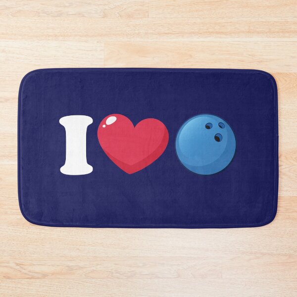 Item preview, I Love Heart Bowling Cool Bowler designed and sold by jaygo.