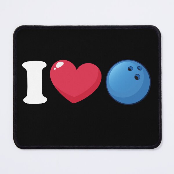 Item preview, I Love Heart Bowling Cool Bowler designed and sold by jaygo.