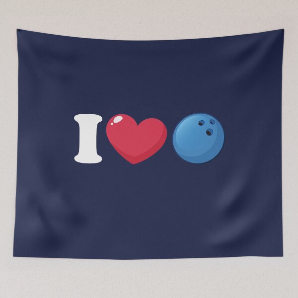 Item preview, I Love Heart Bowling Cool Bowler designed and sold by jaygo.