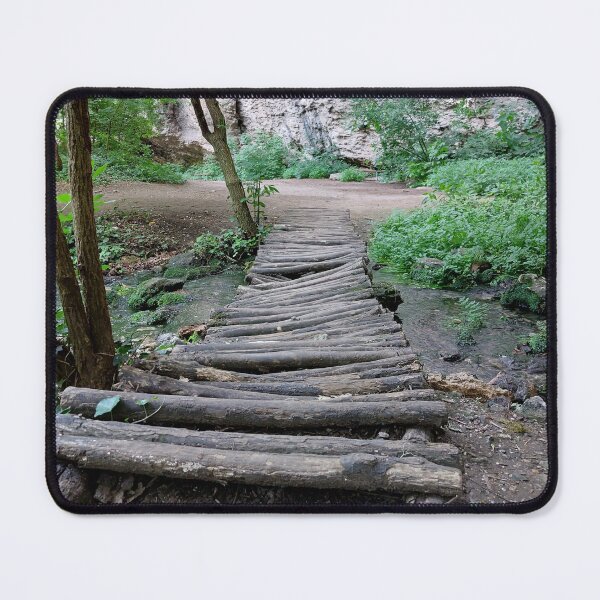 Item preview, An Old Wooden Bridge Over a Rivulet designed and sold by MyQueendom.