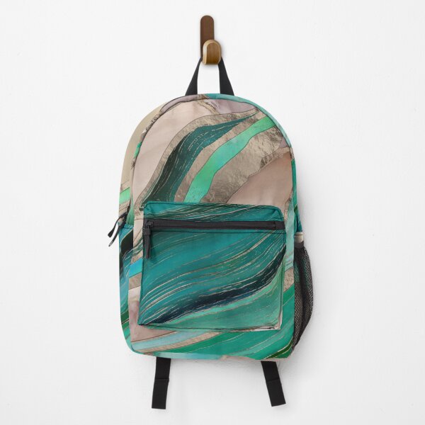 Item preview, Emerald green and taupe marble designed and sold by k9printart.