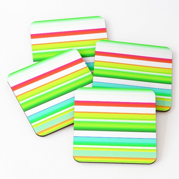 Item preview, Green white red striped |  Green white red horizontal stripes designed and sold by lausn.