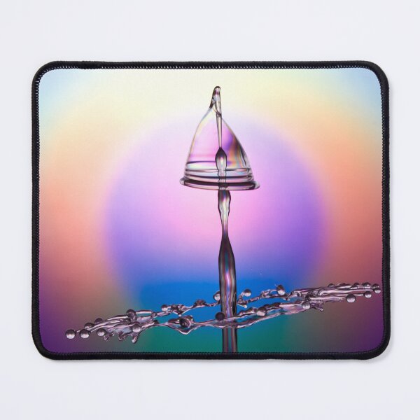 Item preview, Colourful Mushroom - Psychedelic Abstract Optical Illusion Water Drop Splash Art, Calming, Trippy, Zen Minimalist Design - Water drop Fine Art Collision Art designed and sold by MrGiftee.
