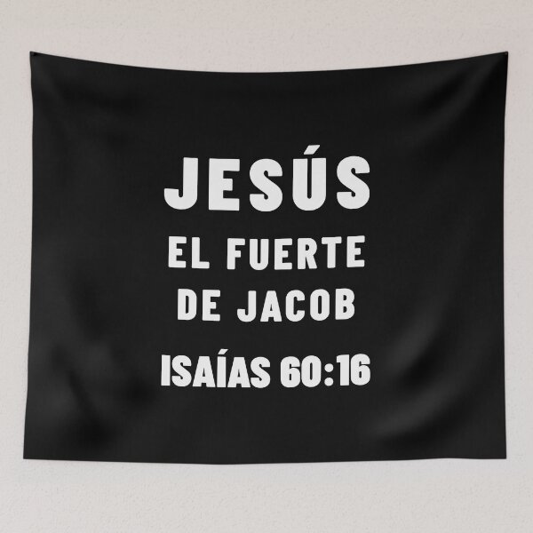 Item preview, Isaiah 60:16 Jesus Mighty One of Jacob Spanish Bible Verse designed and sold by NombresDeJesus.