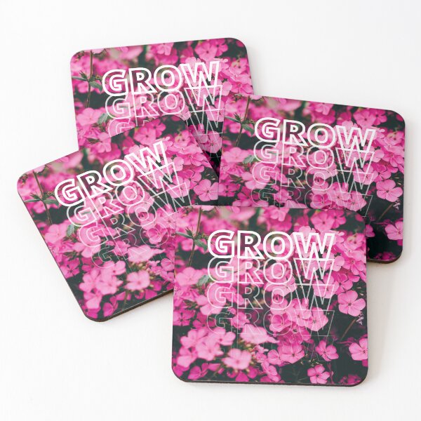 Item preview, GROW (above) - Pink Flowers designed and sold by AliceSLee.
