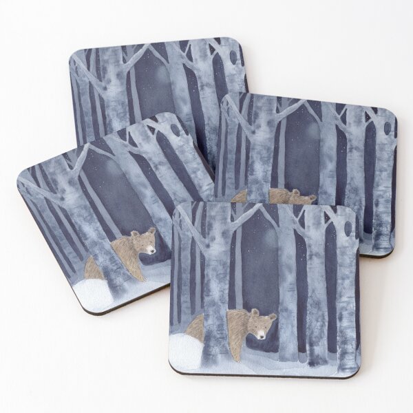 Item preview, Bear in the Forest Whimsical Watercolor Illustration designed and sold by Sandra Connelly.