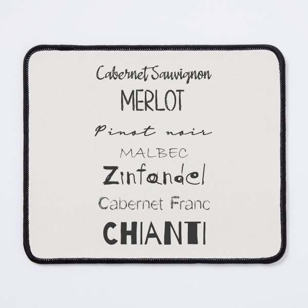 Item preview, Red Wine List (black) designed and sold by Belcordi.