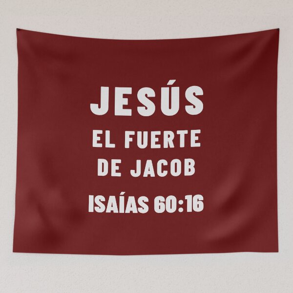 Item preview, Isaiah 60:16 Jesus Mighty One of Jacob Spanish Bible Verse designed and sold by NombresDeJesus.