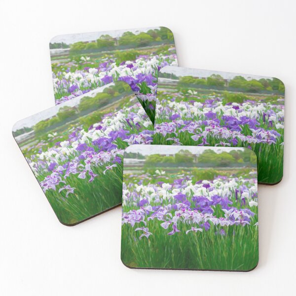 Item preview, Purple iris field designed and sold by Masako Ogasawara.