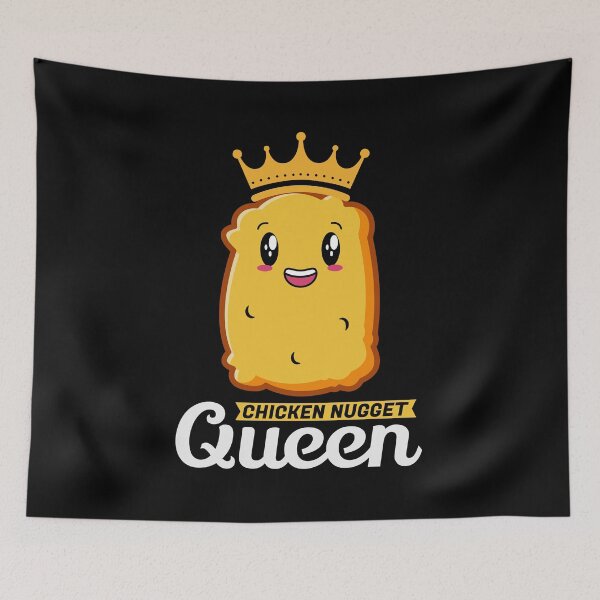 Item preview, Chicken Nugget Queen Birthday Fast Food Funny designed and sold by TastefulTees.
