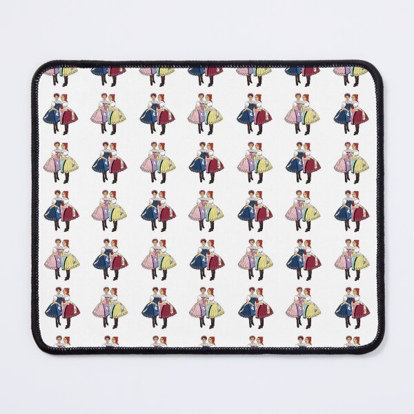 Item preview, Girls of Velke Pavlovice / Holky z Velke Pavlovic on white, Czech folklore, Moravian folklore, designed and sold by Naty Design Prague.